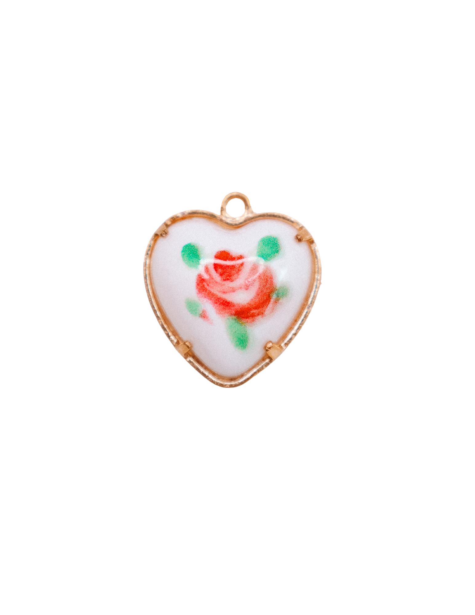 VINTAGE ROSE PENDANT CHARM JUMBO