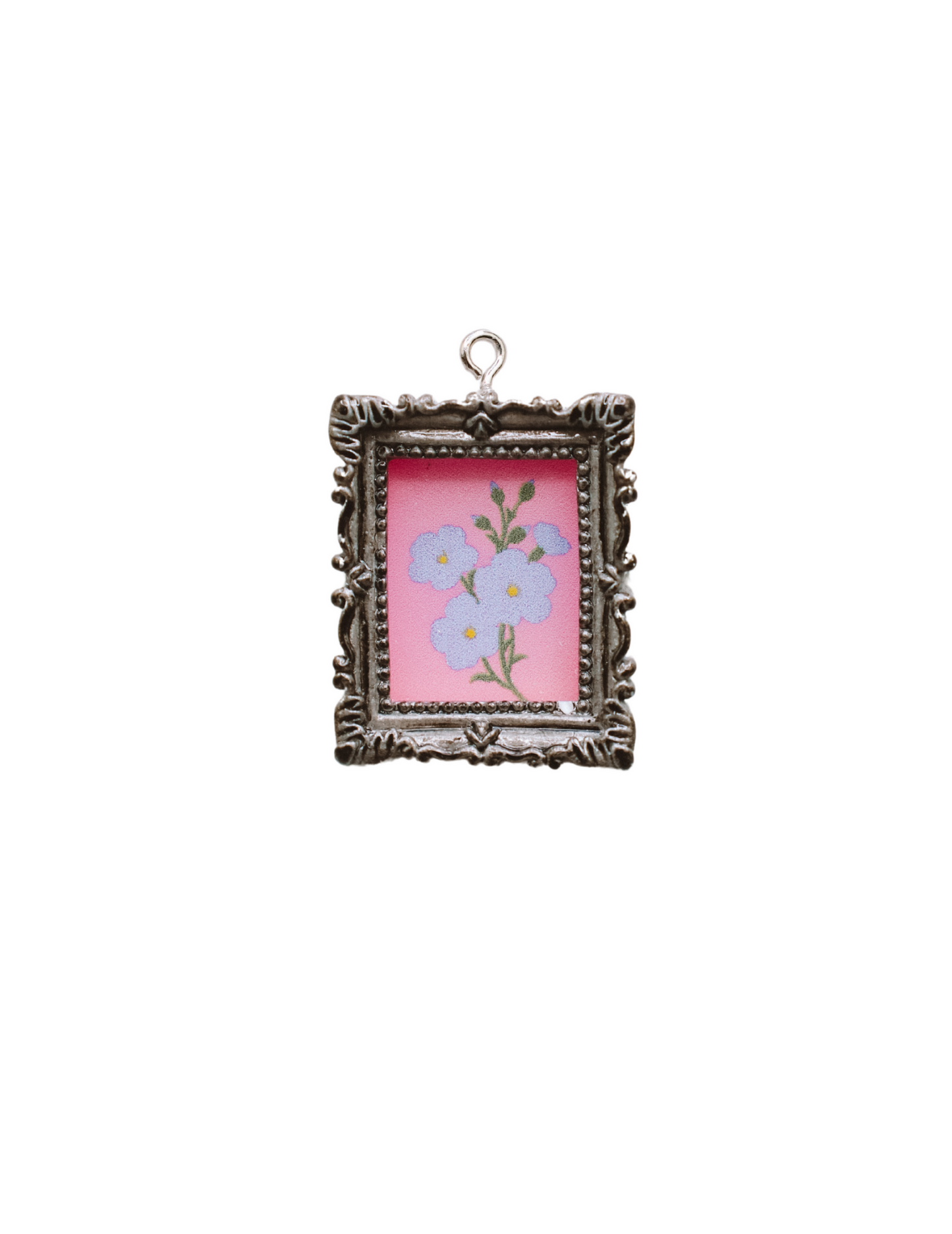 PRETTY VINTAGE PAINTING CHARM