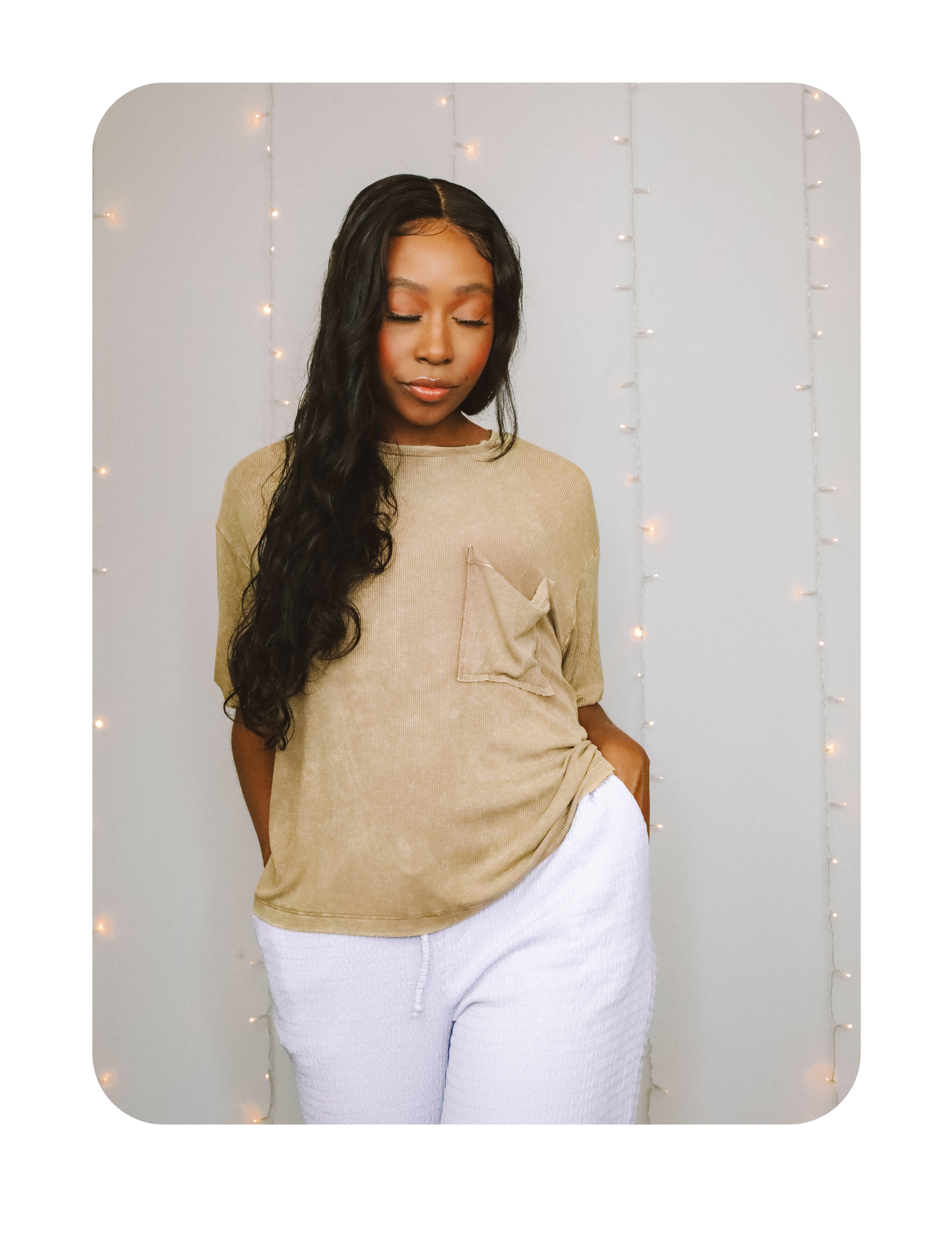 SLOUCHY VINTAGE MOCHA TSHIRT