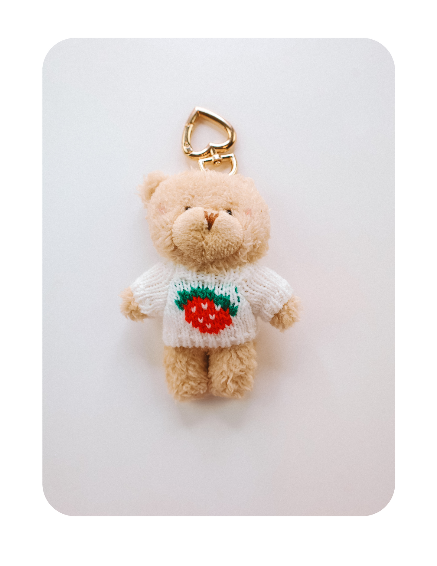 VINTAGE TEDDY HEART KEYCHAIN BEAR ONLY 🧸