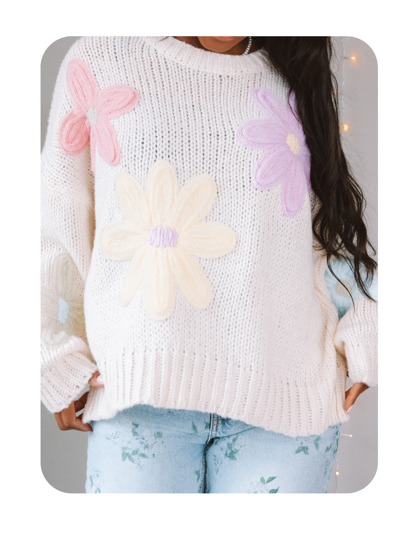 PASTEL PETALS SWEATER