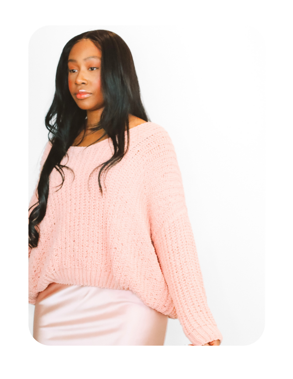 SWEETEST PINK KNIT SWEATER