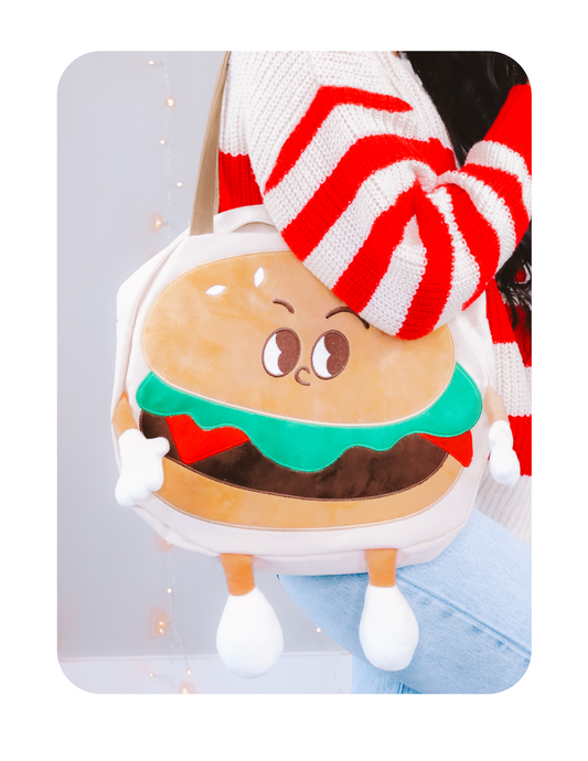 CUTE BURGER LAPTOP BAG