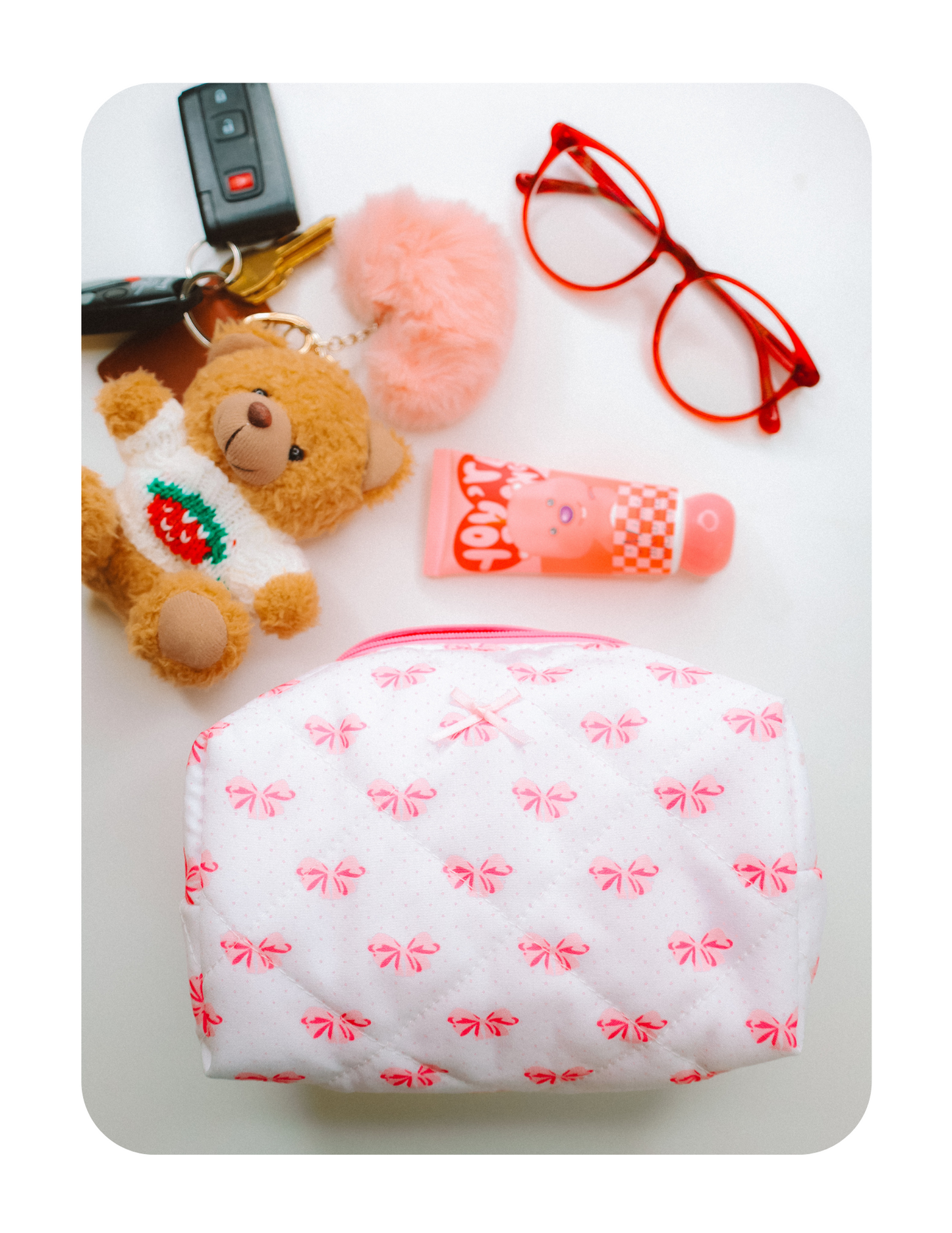 CUTIE BOW MAKEUP BAG