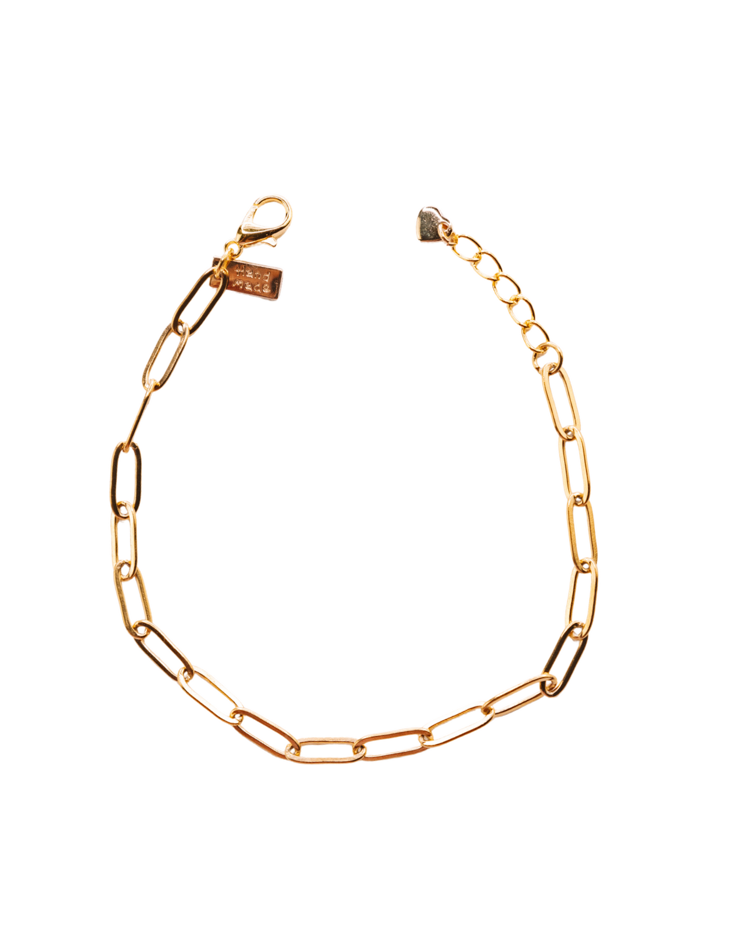 GOLD PLATED PAPER LINK BRACELET