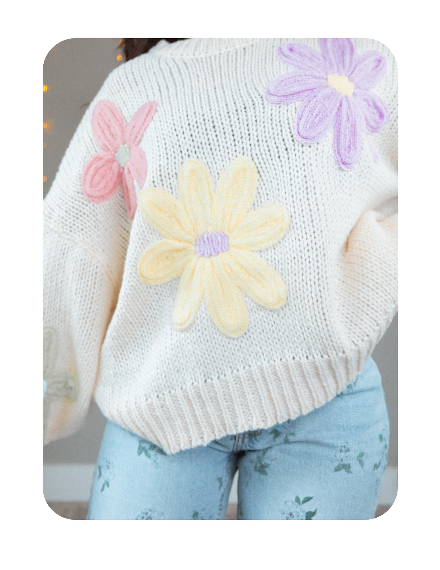 PASTEL PETALS SWEATER