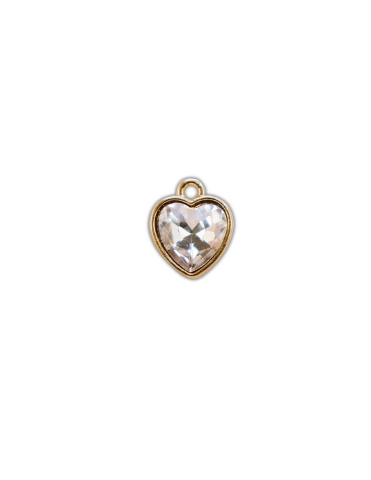 DIAMOND HEART CHARM