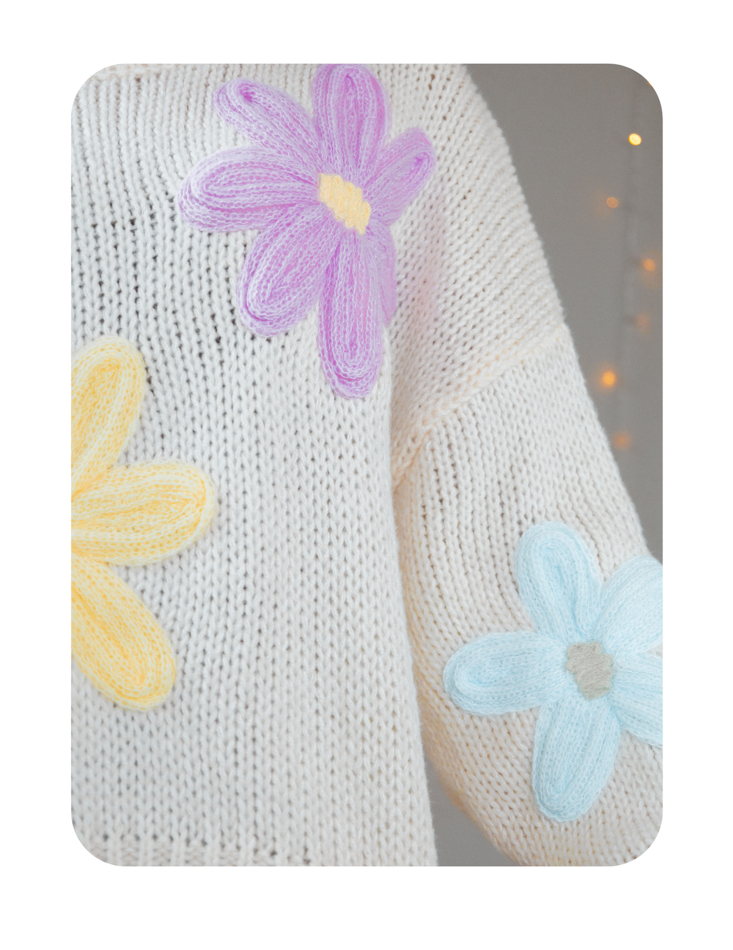 PASTEL PETALS SWEATER