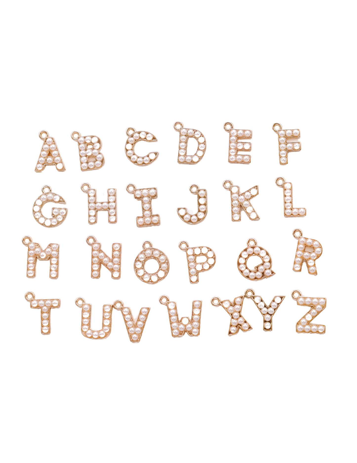 PRETTY PEAL LETTER CHARMS