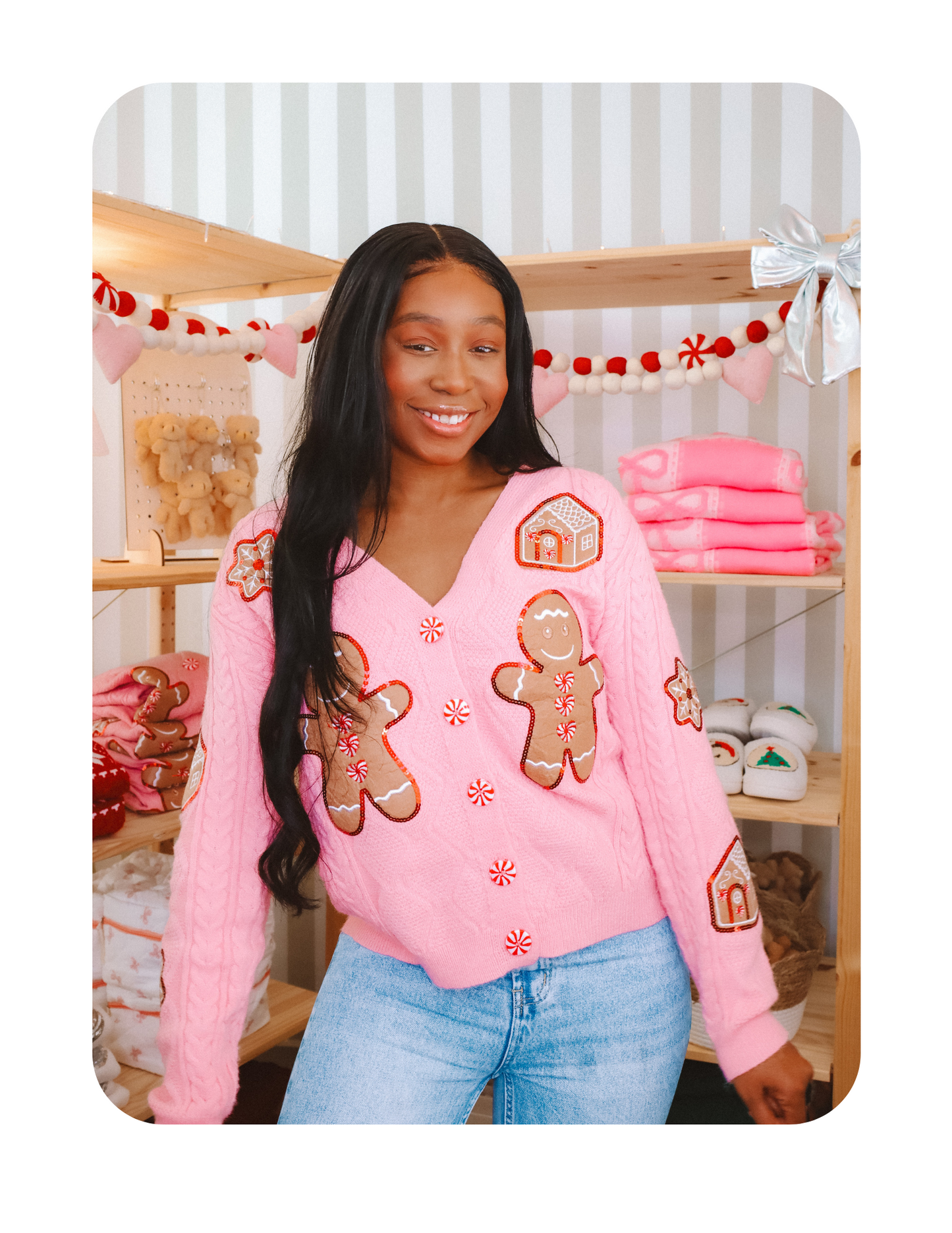 🎄CUTIE GINGERBREAD CARDIGAN