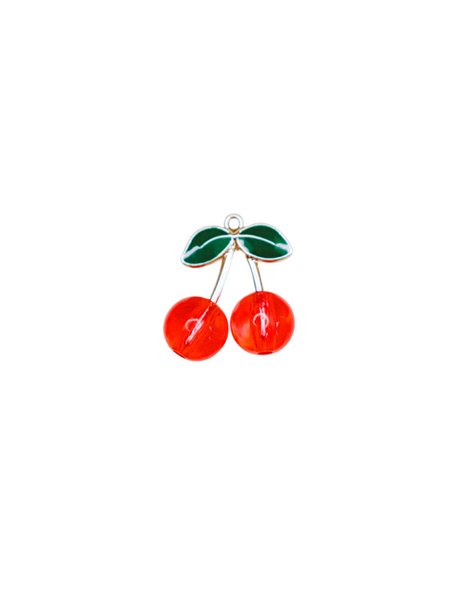 GLASS CHERRY CHARM  🍒