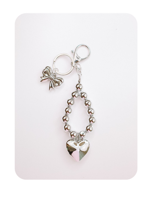 CHROME HEART BOW BAG CHARM