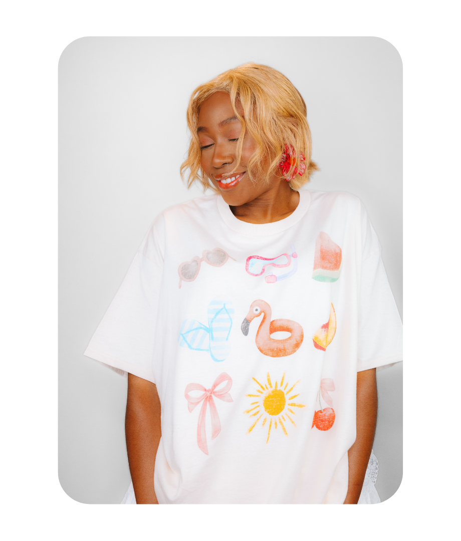 SUMMER VACAY OVERSIZED T-SHIRT