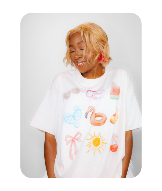 SUMMER VACAY OVERSIZED T-SHIRT