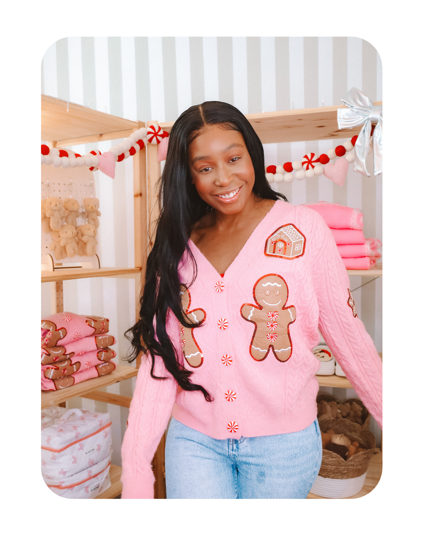 🎄CUTIE GINGERBREAD CARDIGAN