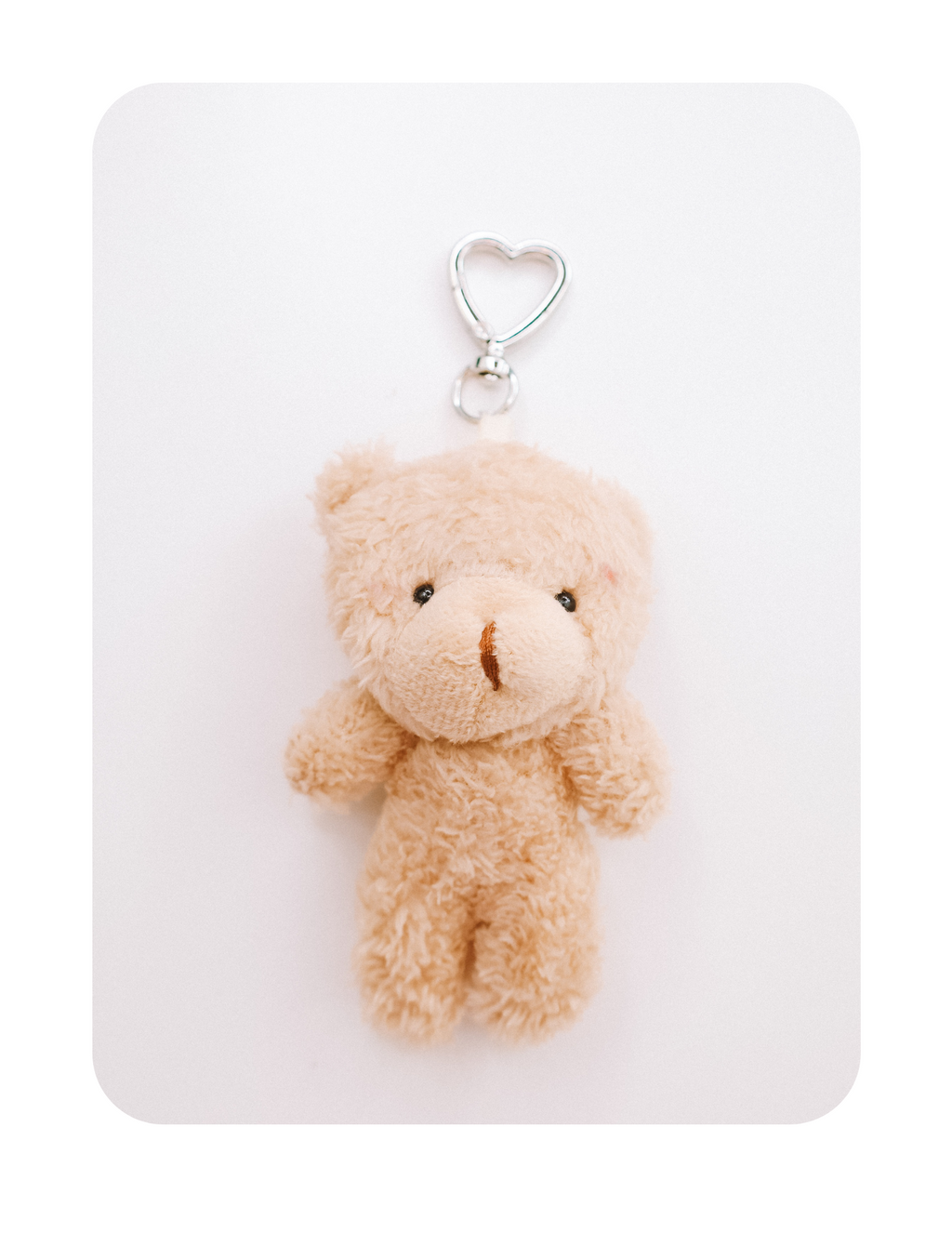 VINTAGE TEDDY HEART BAG CHARM BEAR ONLY 🧸