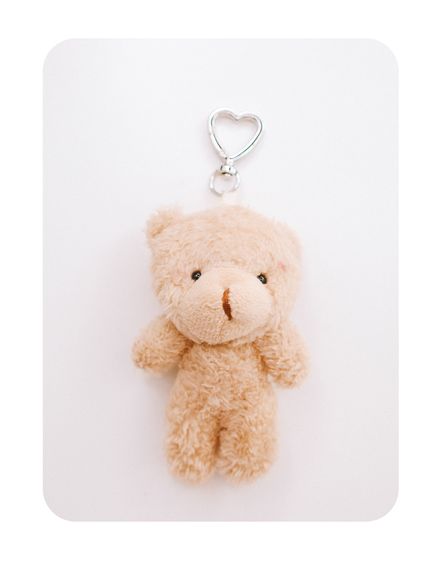 VINTAGE TEDDY HEART KEYCHAIN BEAR ONLY 🧸