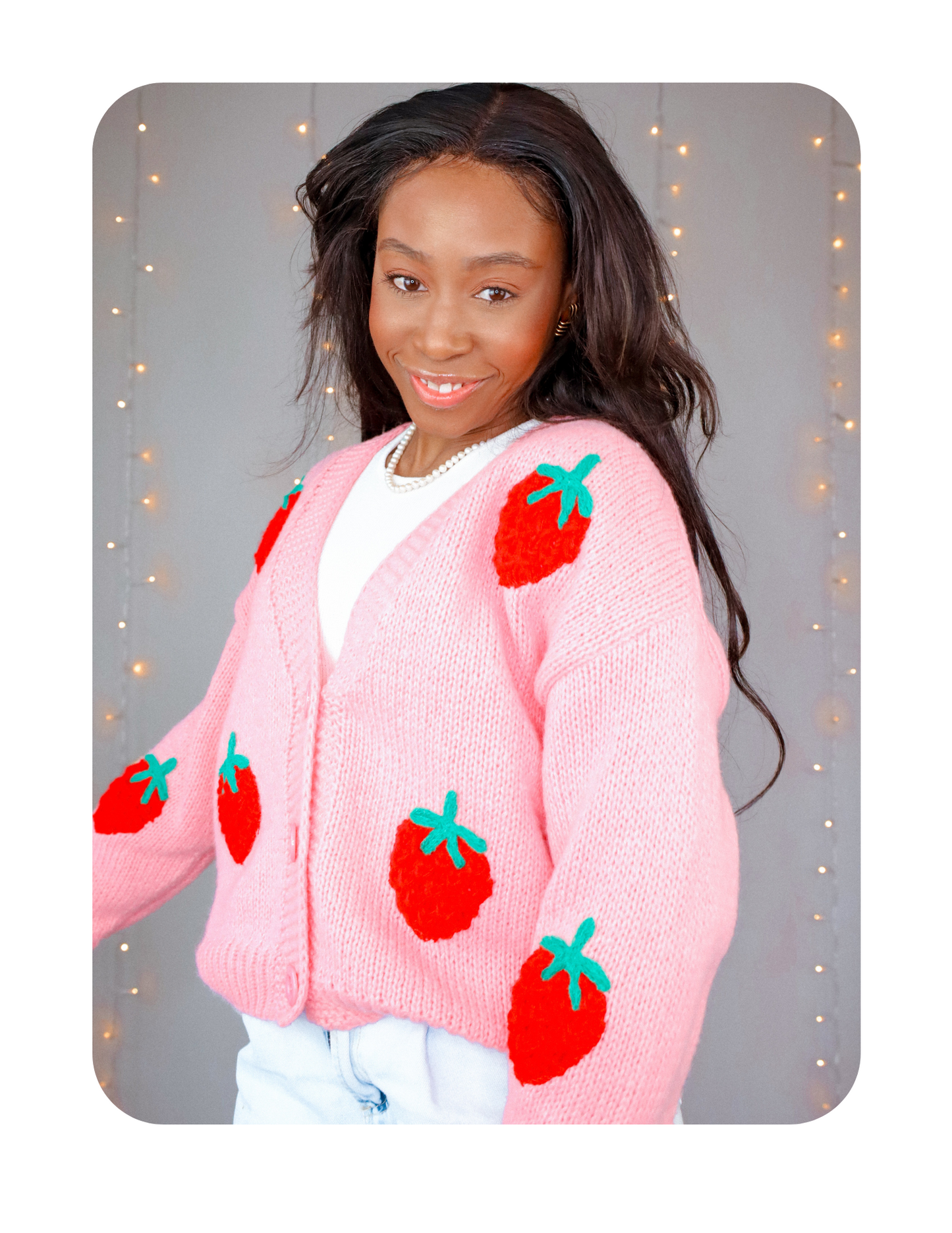 REALLY CUTE STRAWBERRY CARDIGAN 🍓