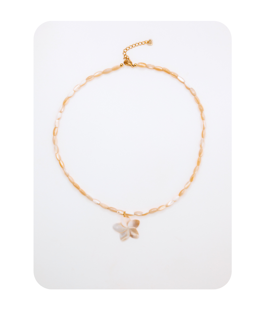 FLOWER PEARL OCEAN NECKLACE