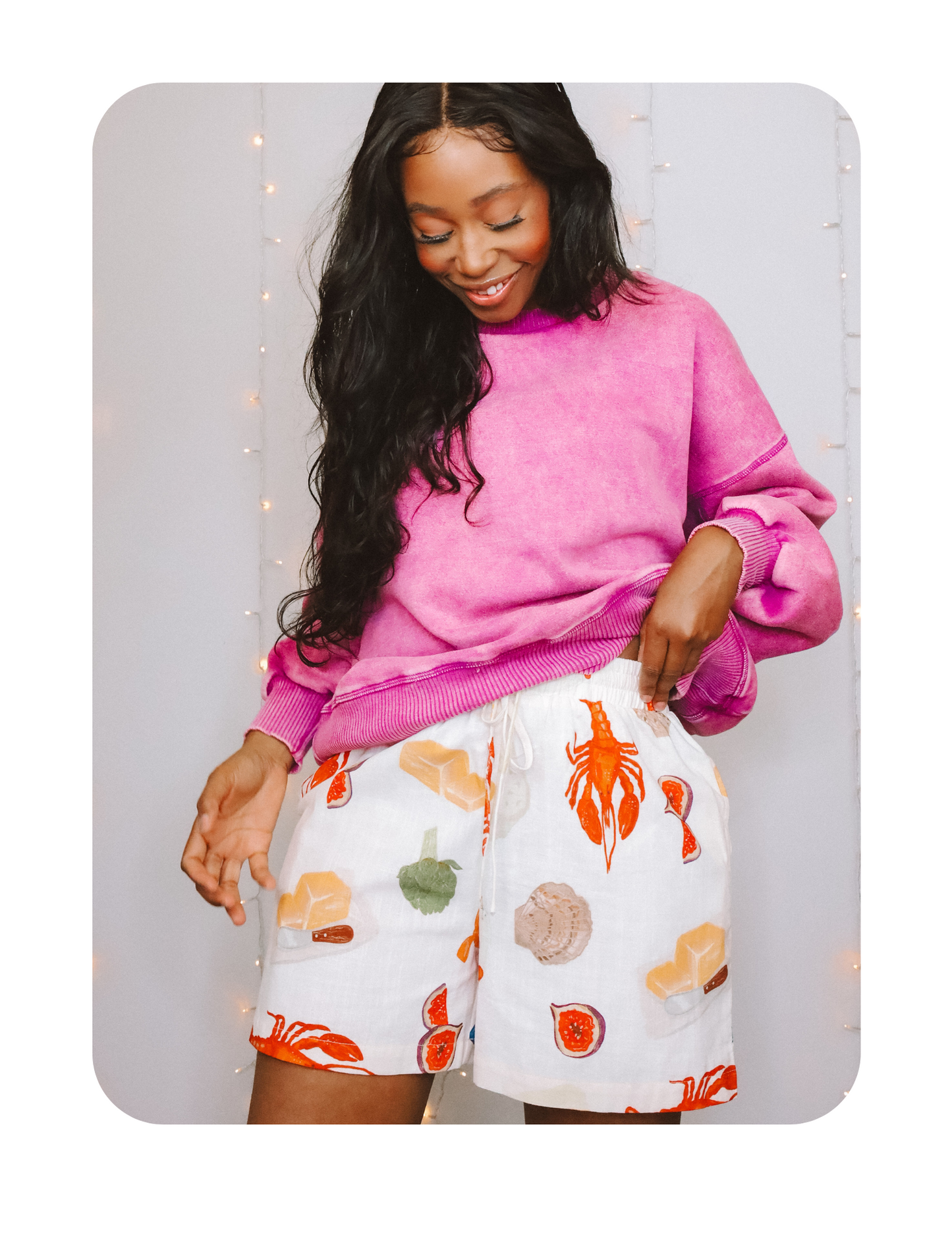 OVERSIZED PLUM LAZY DAY CREWNECK