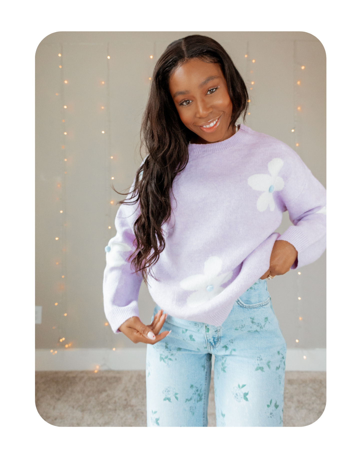 LAVENDER LILY SWEATER