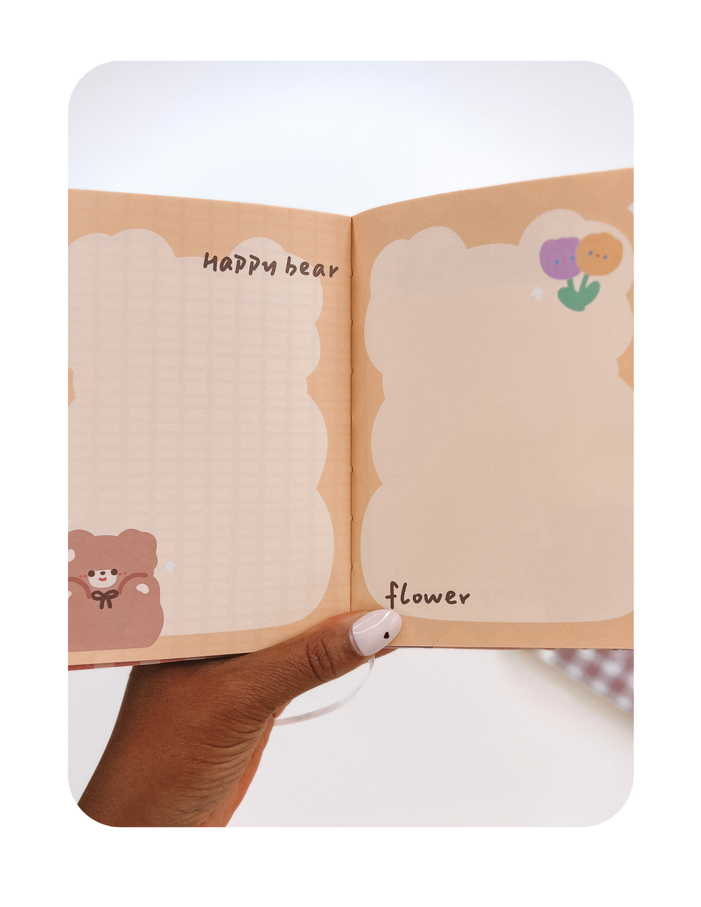 LOVELY CUTE BEAR KOREAN NOTEBOOK