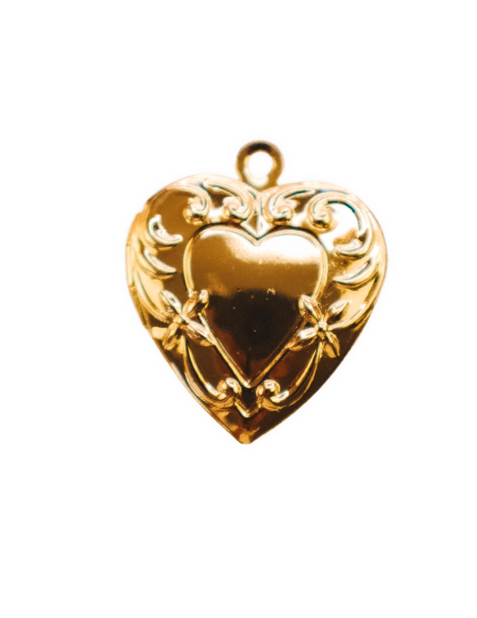 GARDEN HEART LOCKET  (LARGE)