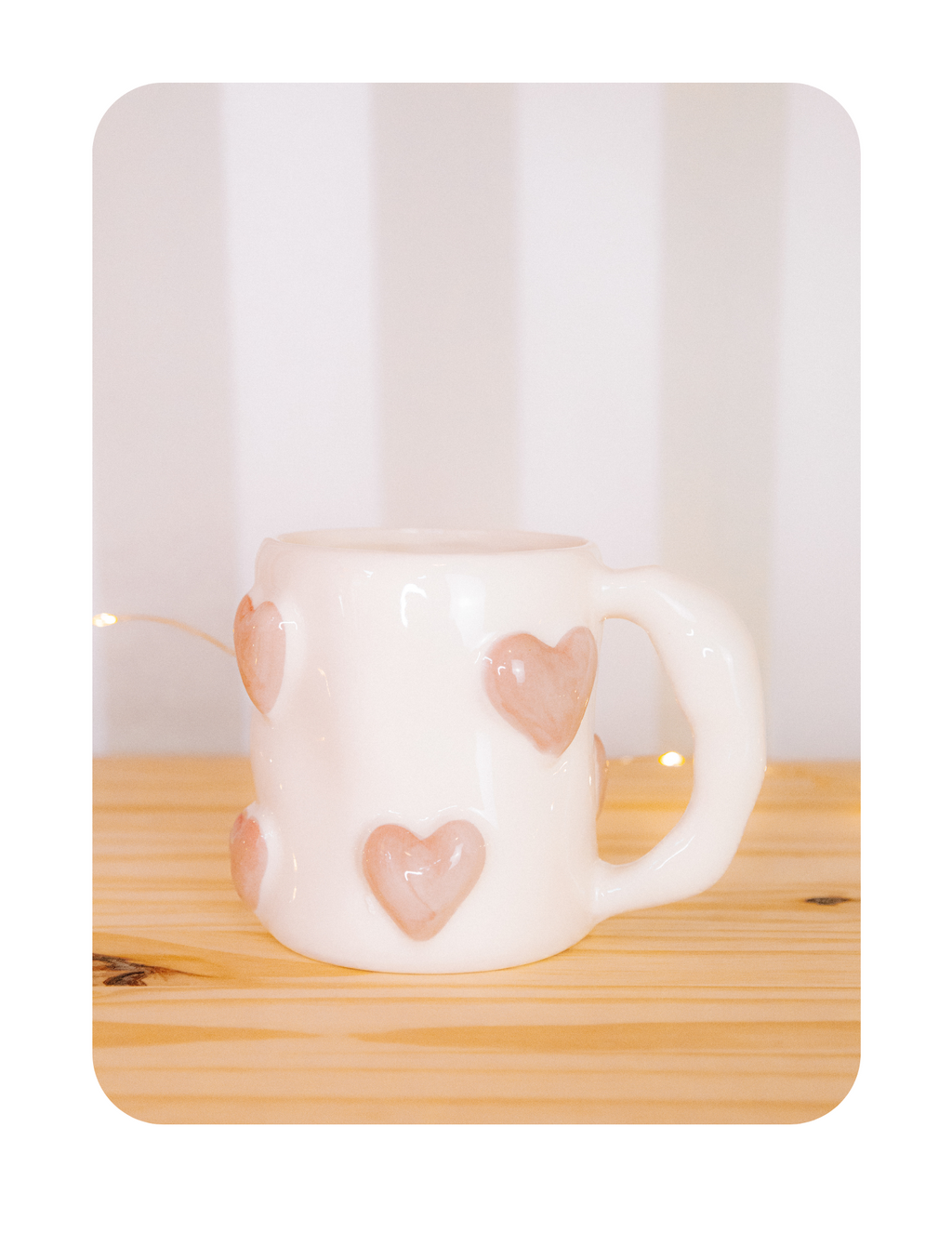 PINK HEART COFFEE CUP (Last one!)