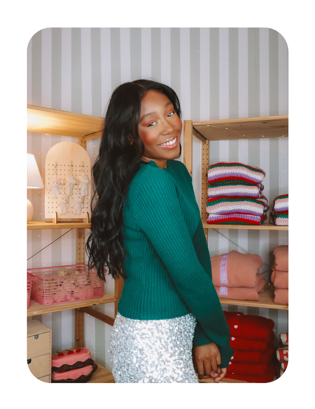 WINTER FOREST RIBBED TOP