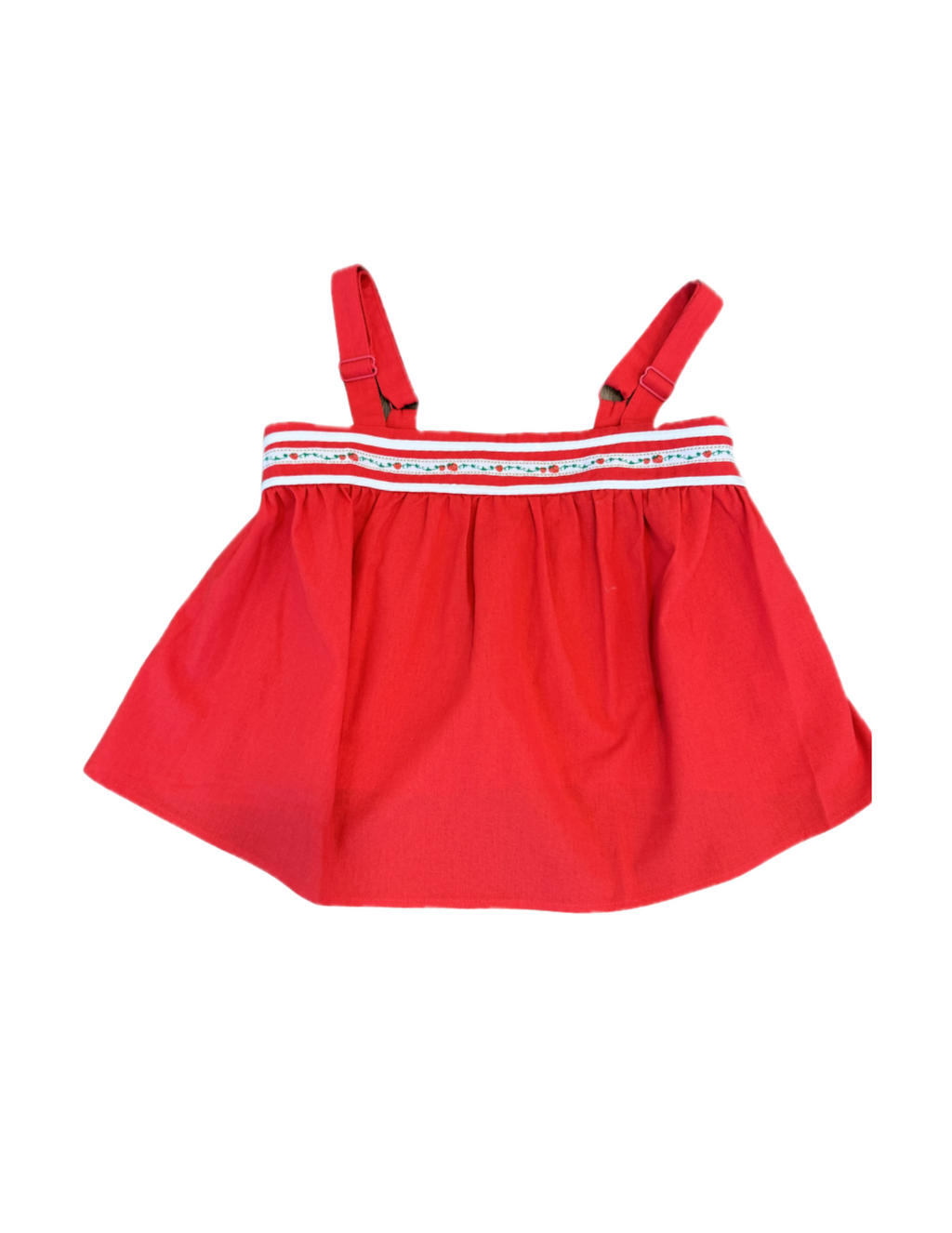 VINTAGE BABYDOLL STRAWBERRY TOP