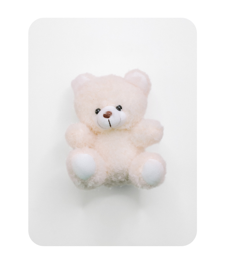 MARSHMALLOW TEDDY BAG CHARM