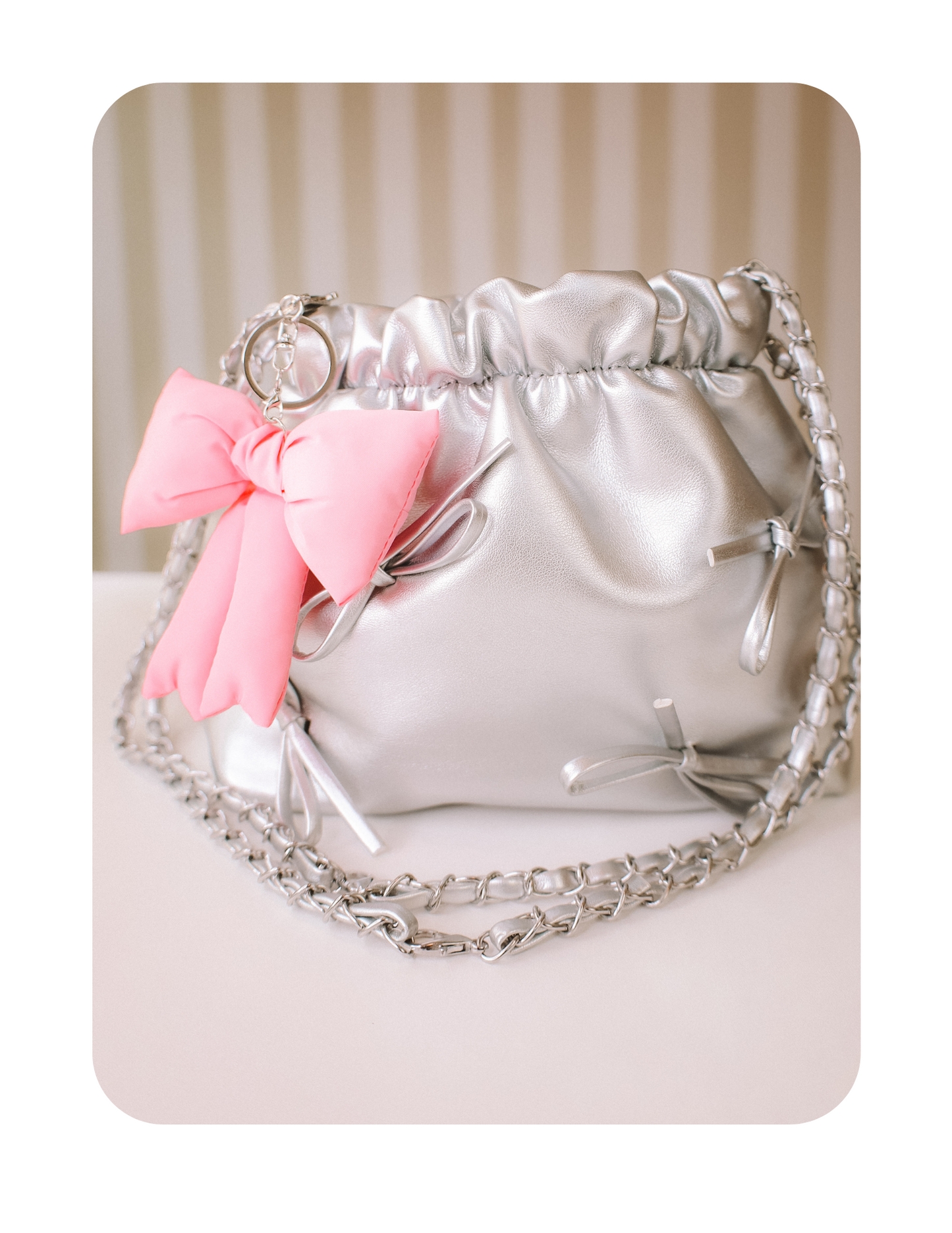 COQUETTE BOW BAG CHARM