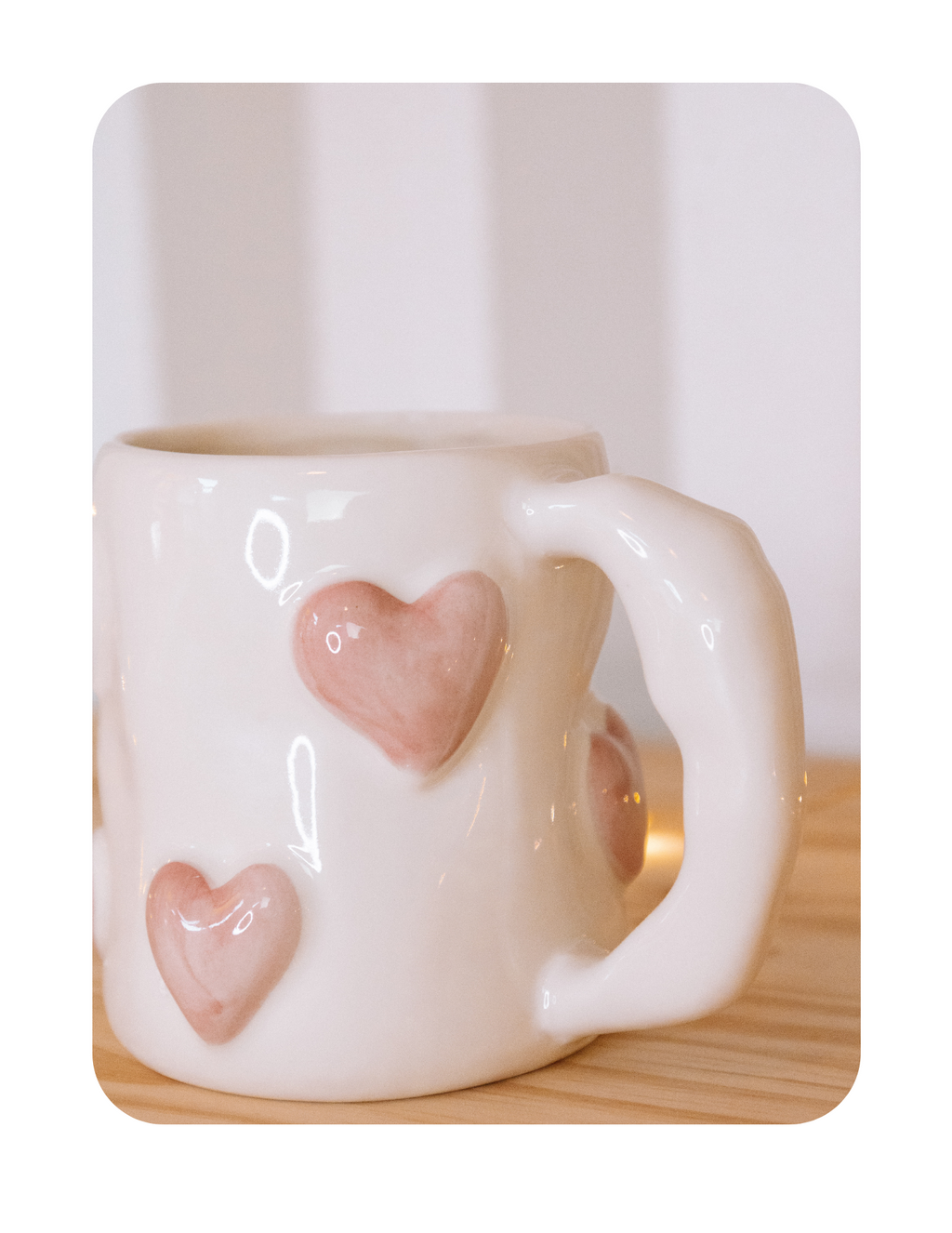 PINK HEART COFFEE CUP (Last one!)