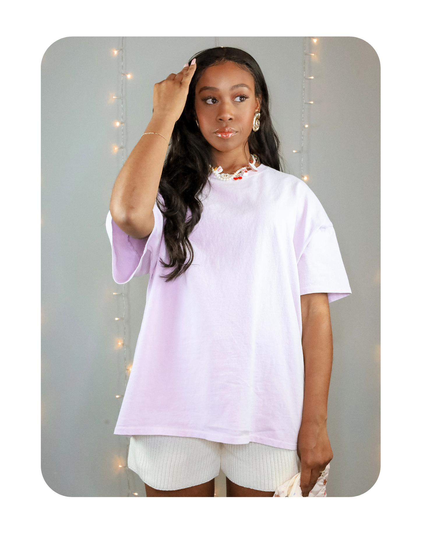 HAZEY LAVENDER COTTON SHIRT