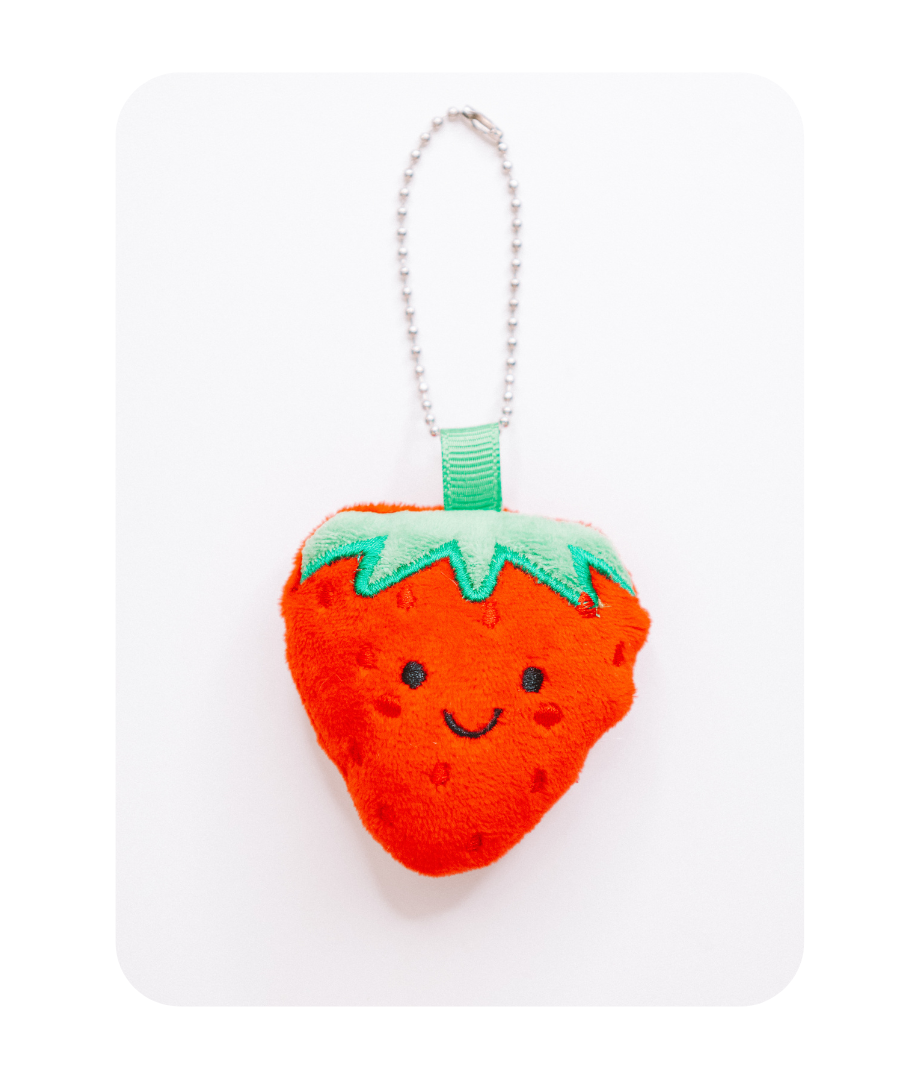 KAWAII STRAWBERRY BAG CHARM