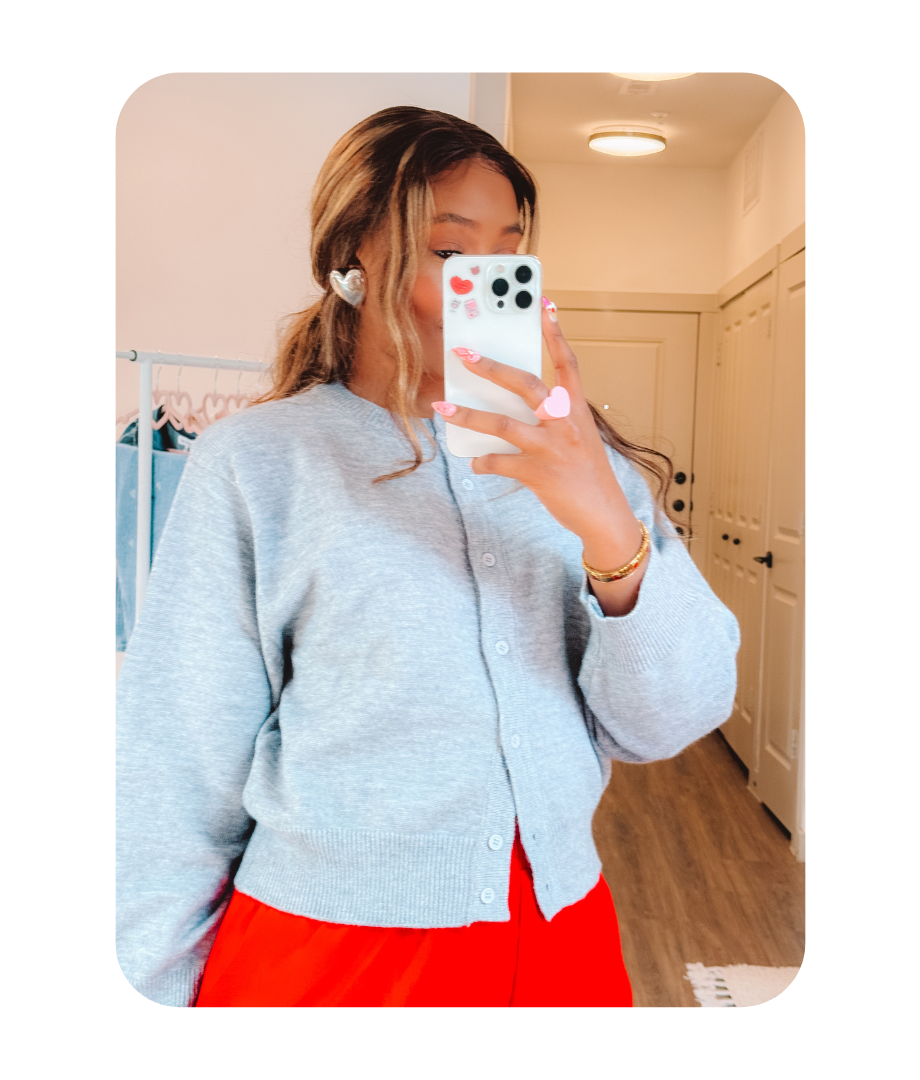 REALLYCUTE GRAY CARDIGAN
