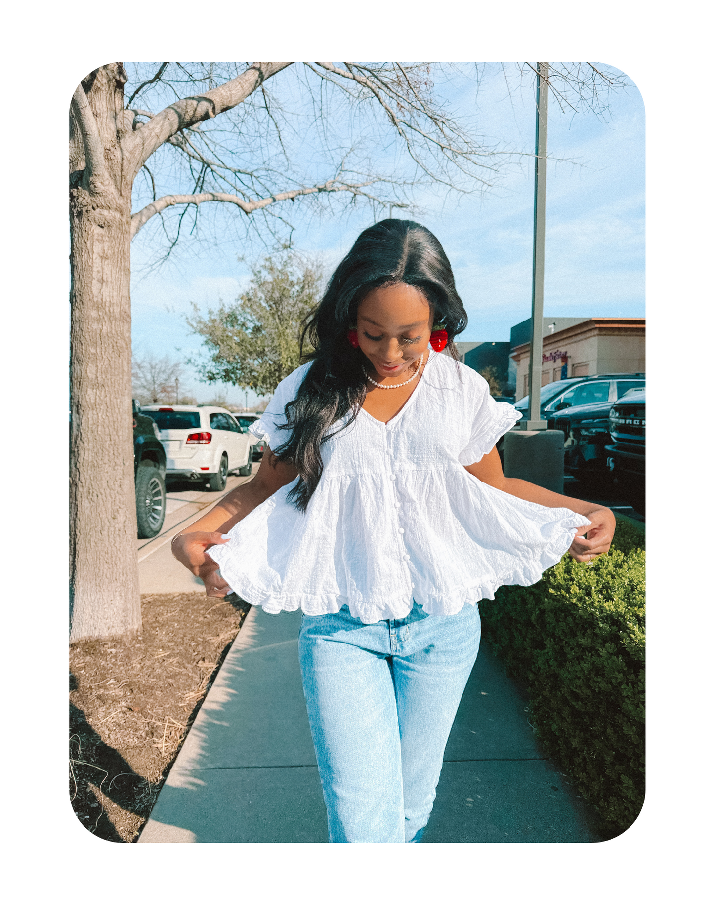 CLOUD ☁️  BABY DOLL TOP