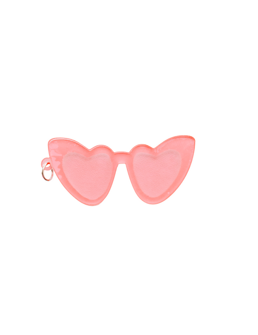 PINK VINTAGE GLASSES CHARM (LARGE)