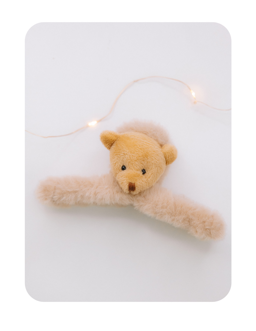 FUZZY TEDDY BEAR CLAW CLIP