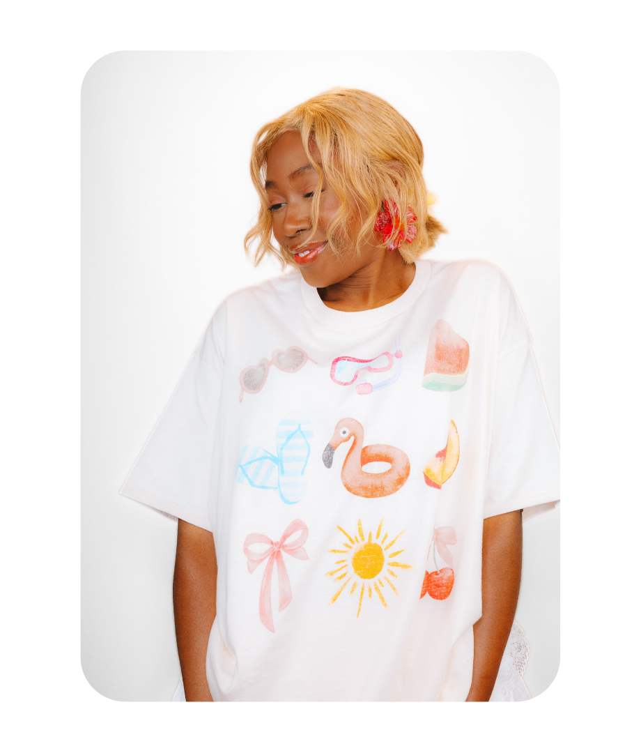 SUMMER VACAY OVERSIZED T-SHIRT
