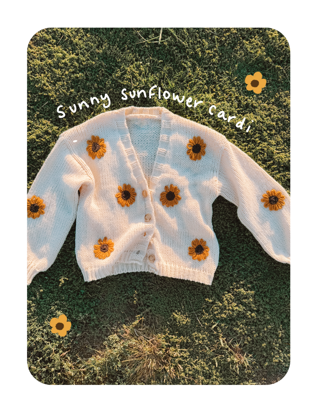 🌻 SUNNY SUNFLOWER CARDIGAN (LAST ONE)