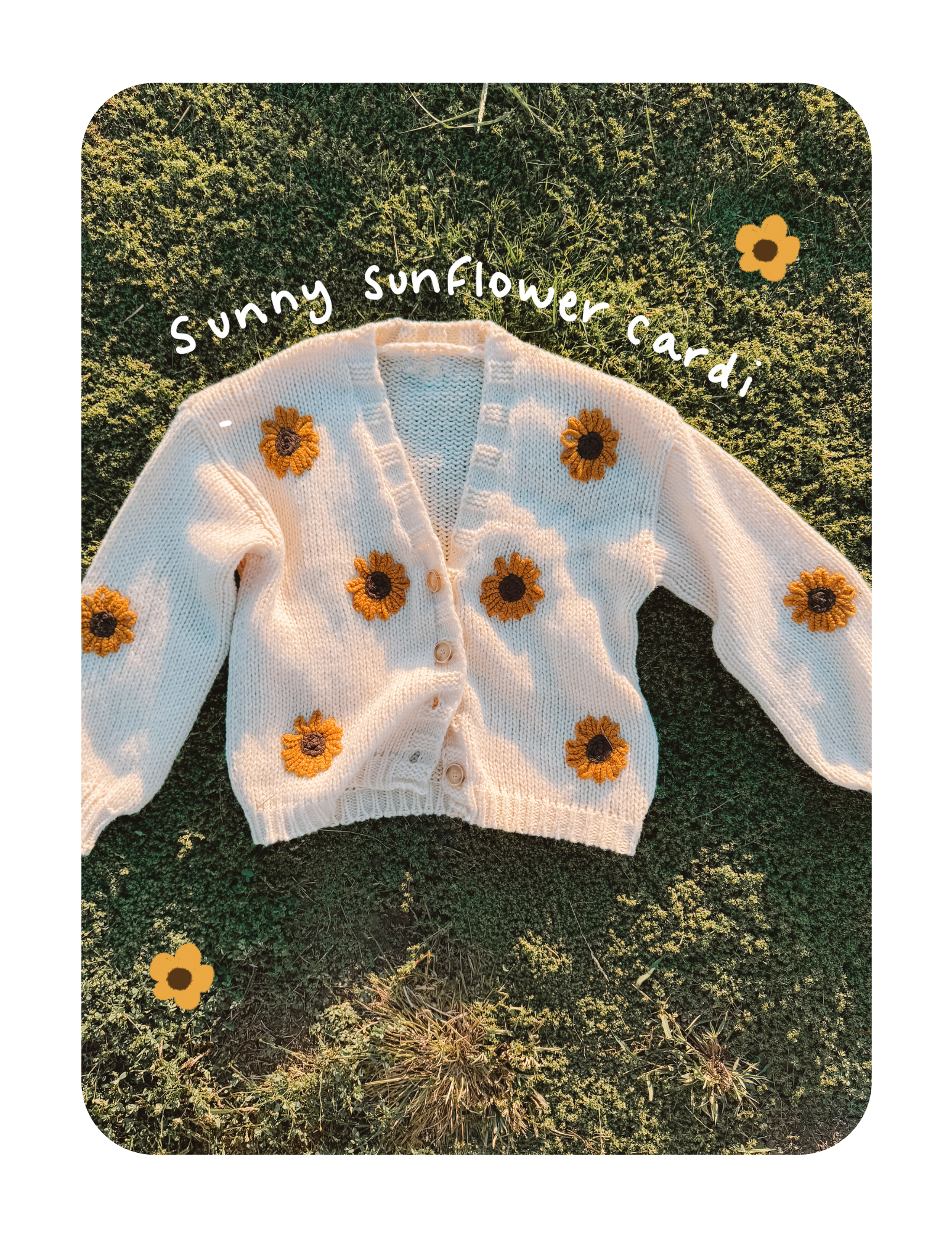🌻 SUNNY SUNFLOWER CARDIGAN (LAST ONE)
