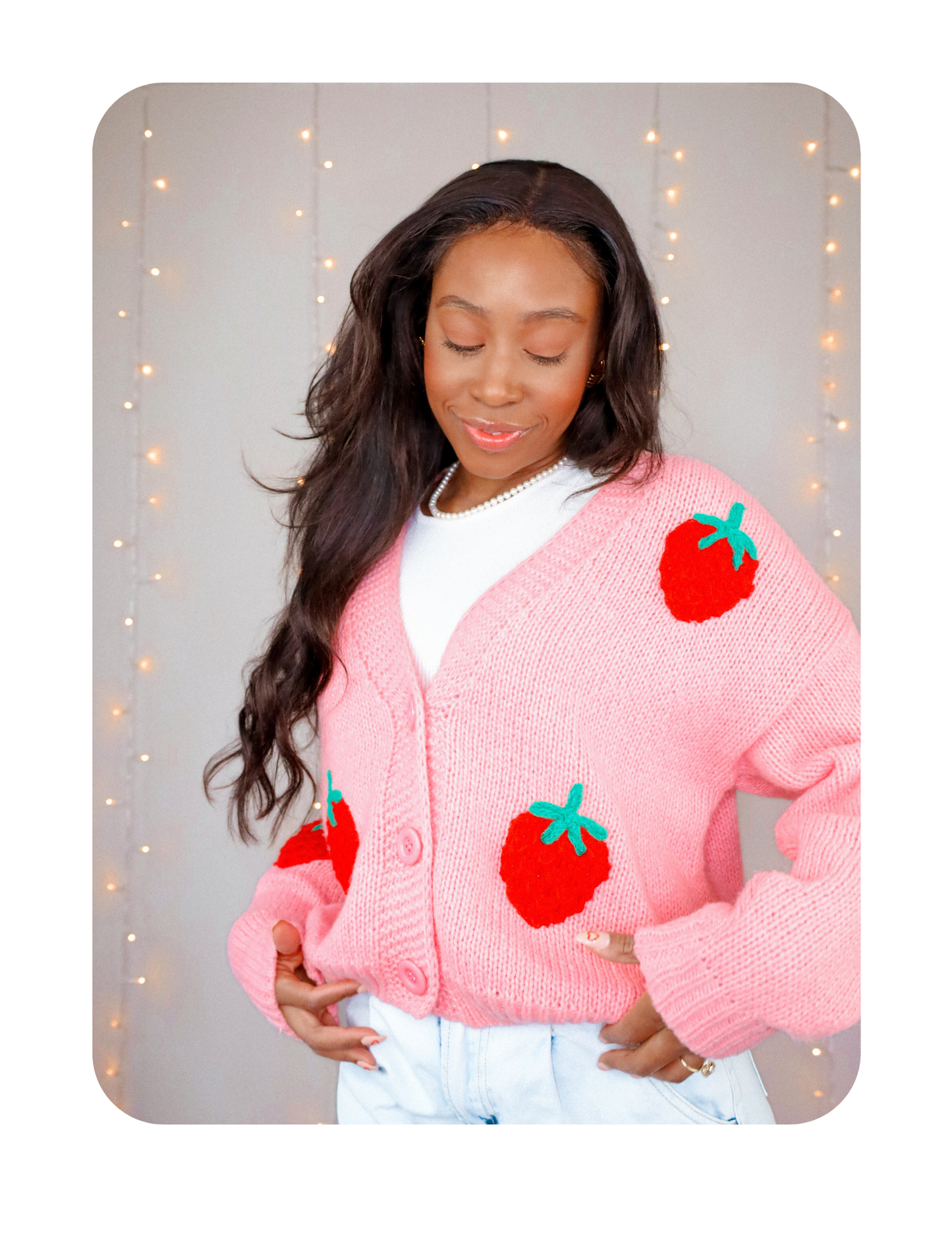 REALLY CUTE STRAWBERRY CARDIGAN 🍓