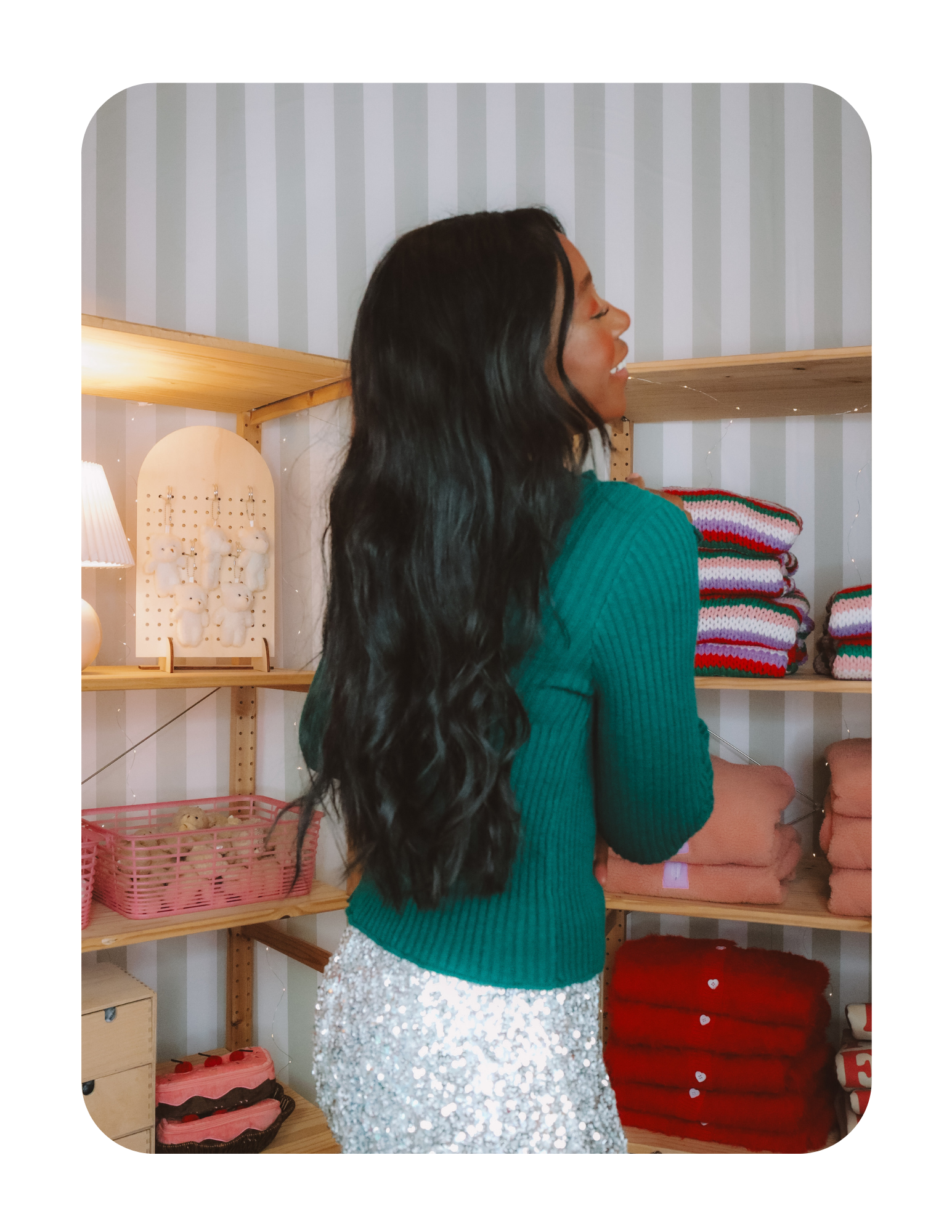 WINTER FOREST RIBBED TOP