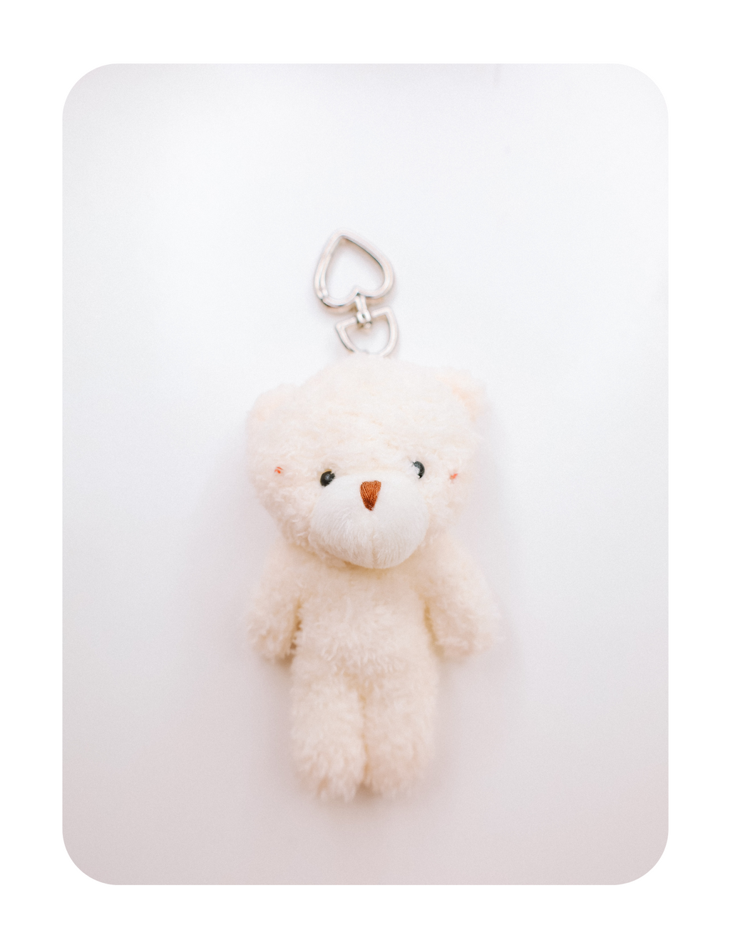 VINTAGE TEDDY HEART BAG CHARM BEAR ONLY POLAR 🐻‍❄️
