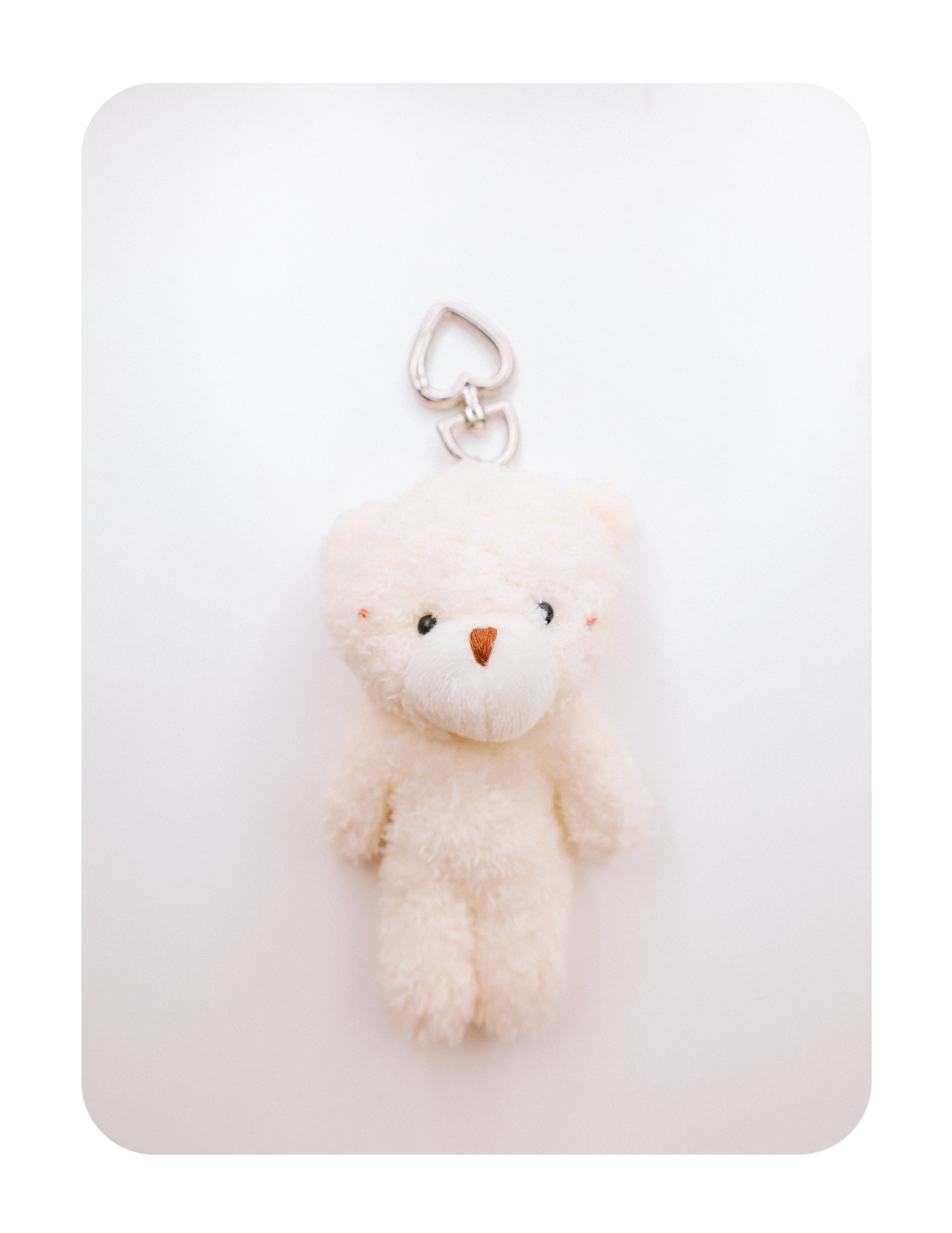 VINTAGE TEDDY HEART KEYCHAIN BEAR ONLY POLAR 🐻‍❄️