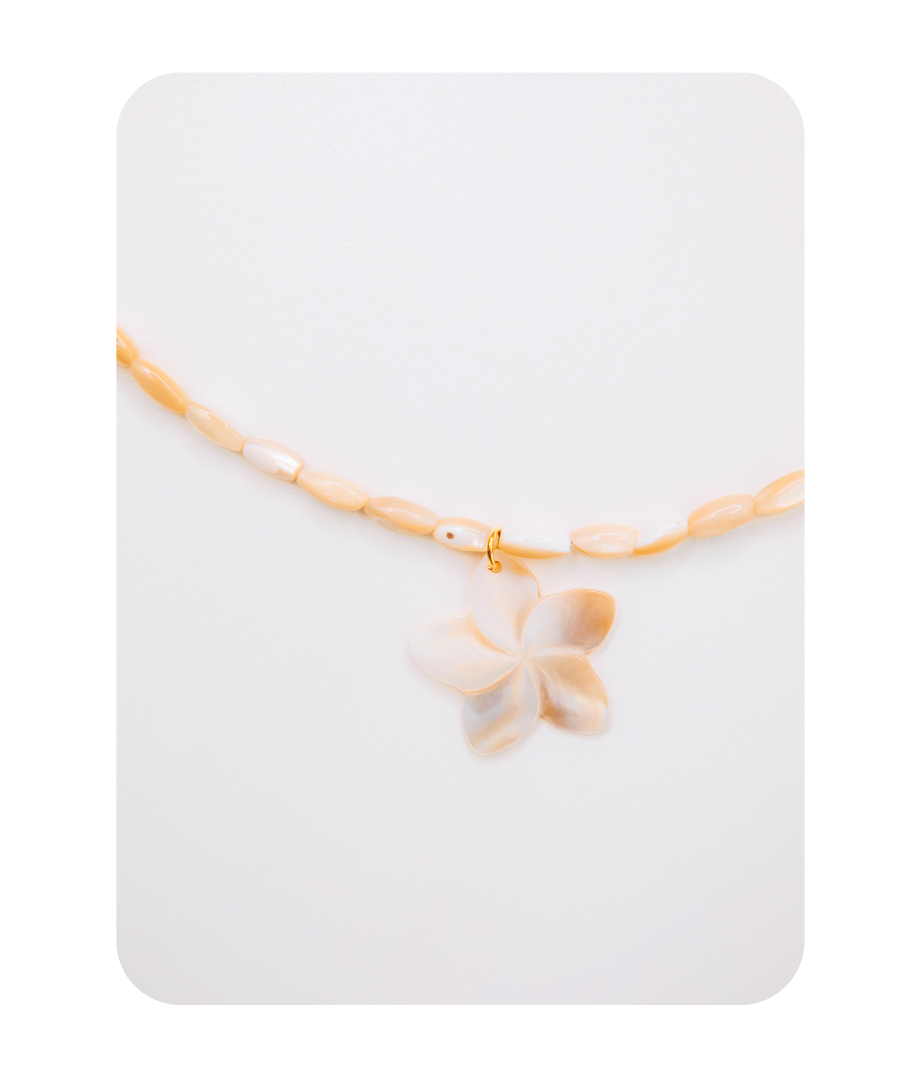 FLOWER PEARL OCEAN NECKLACE