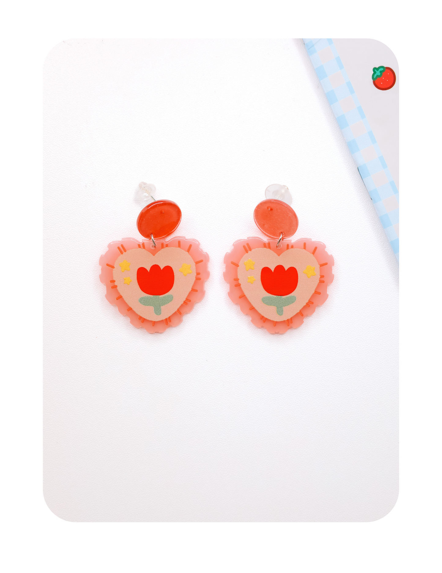 POLLY POPPY EARRINGS PINK