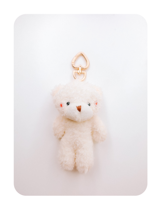 VINTAGE TEDDY HEART KEYCHAIN BEAR ONLY POLAR 🐻‍❄️