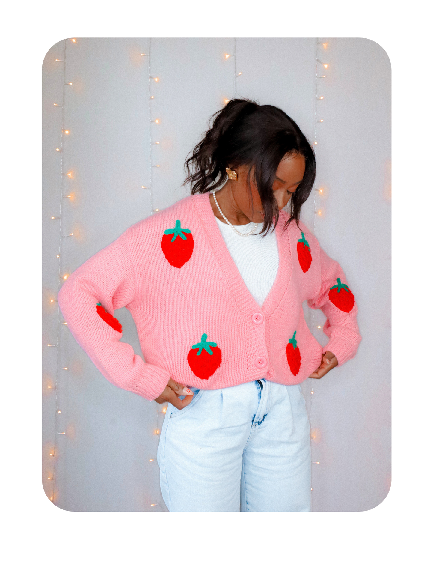 REALLY CUTE STRAWBERRY CARDIGAN 🍓